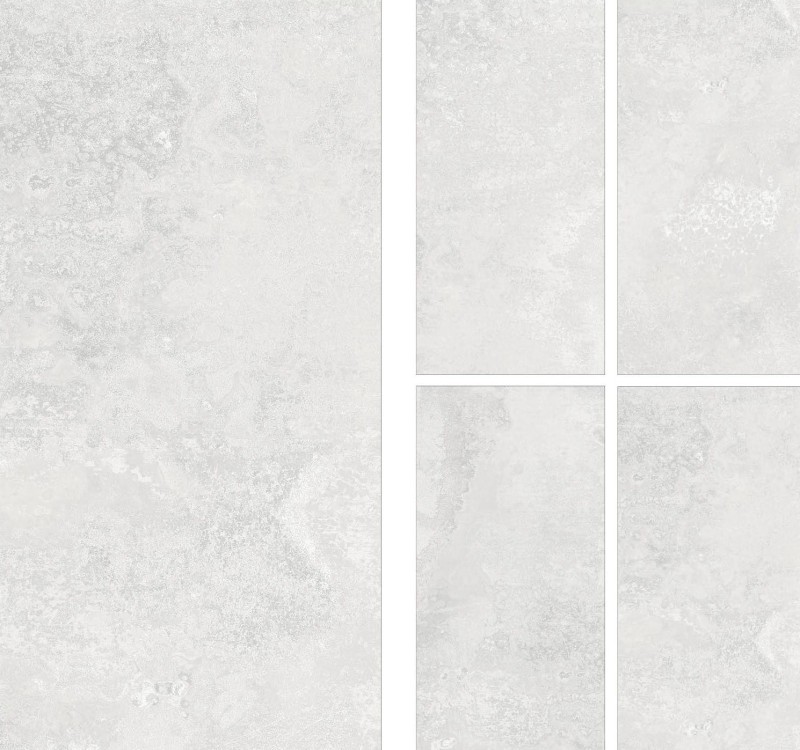 Gres Cement Albira White Carving  120x60  9mm 169372