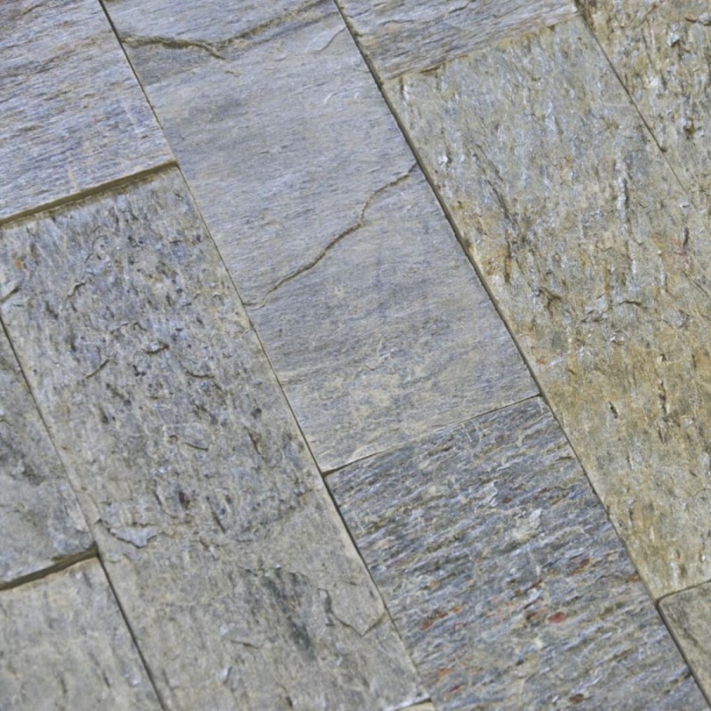 Kamień elewacyjny-dekoracyjny  kwarcytowy Silver Shine 30x60 170055