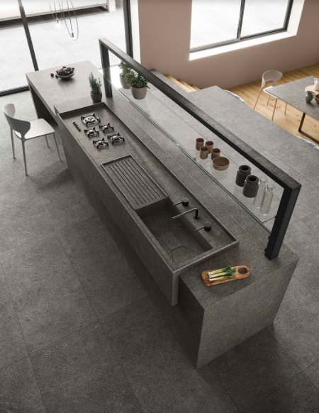 Spiek kwarcowy Atlas Plan Natura-Body Tech Dolmen Pro Grigio 324x162x1,2 cm 170168