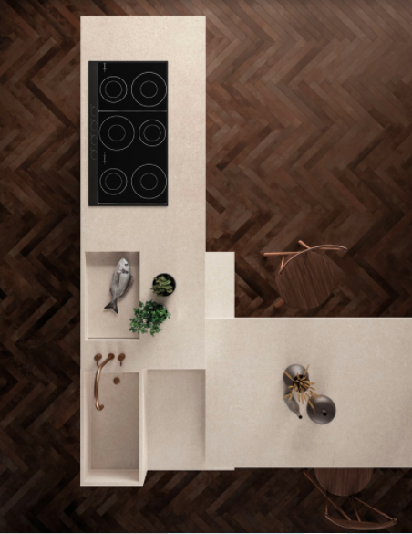 Spiek Kwarcowy Atlas Plan Kone  Gypsum 324x162x1,2 cm 170181