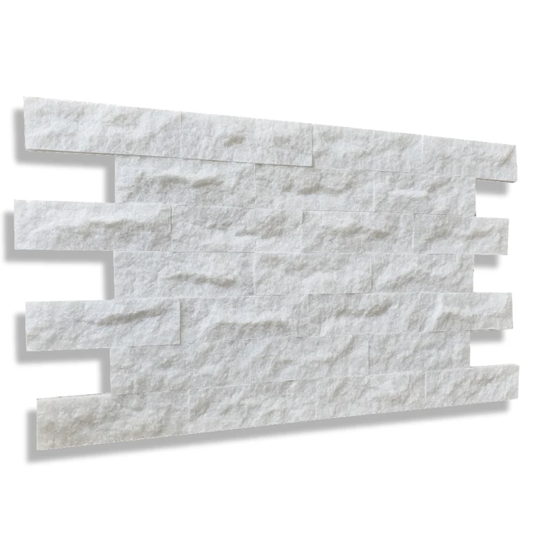 Kamień dekoracyjny marmurowy Pure White Brick 10x30 171466