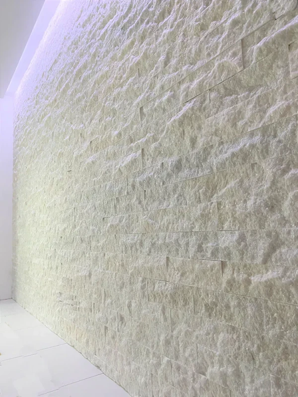 Kamień dekoracyjny marmurowy Pure White Brick 10x30 171467