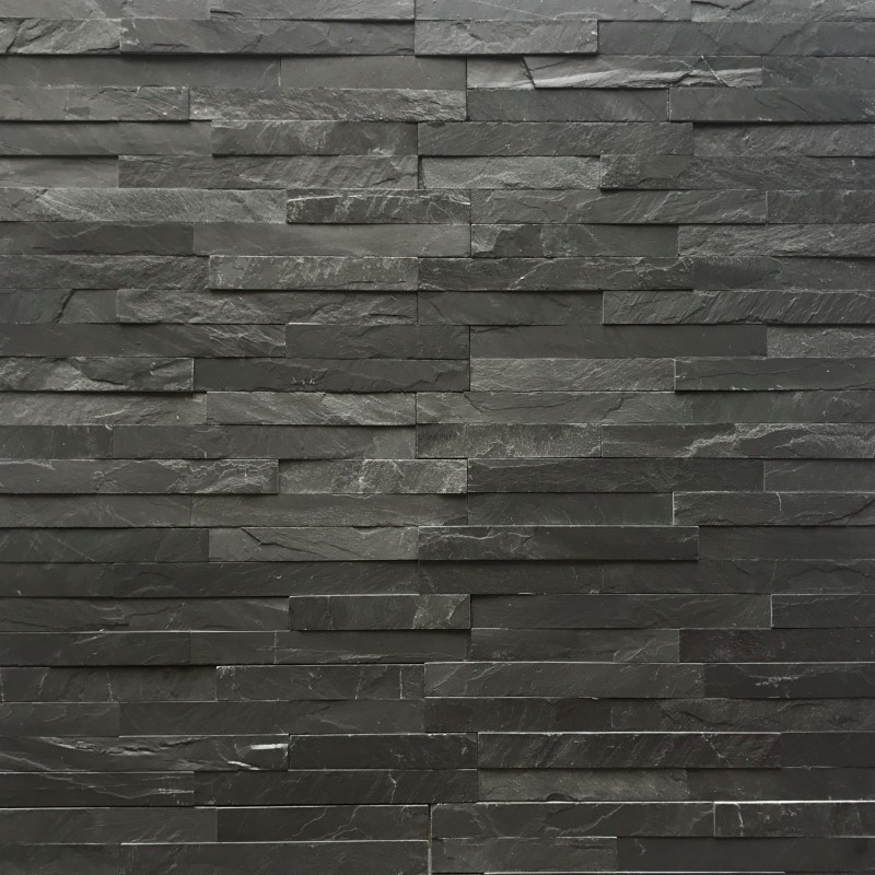 Kamień elewacyjny dekoracyjny łupek czarny 10x36 Black Slate Stackstone 171487