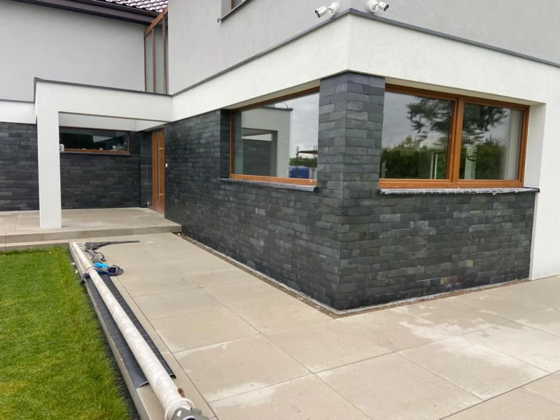 Kamień elewacyjny-dekoracyjny  Black Slate Brick 10x30 171499