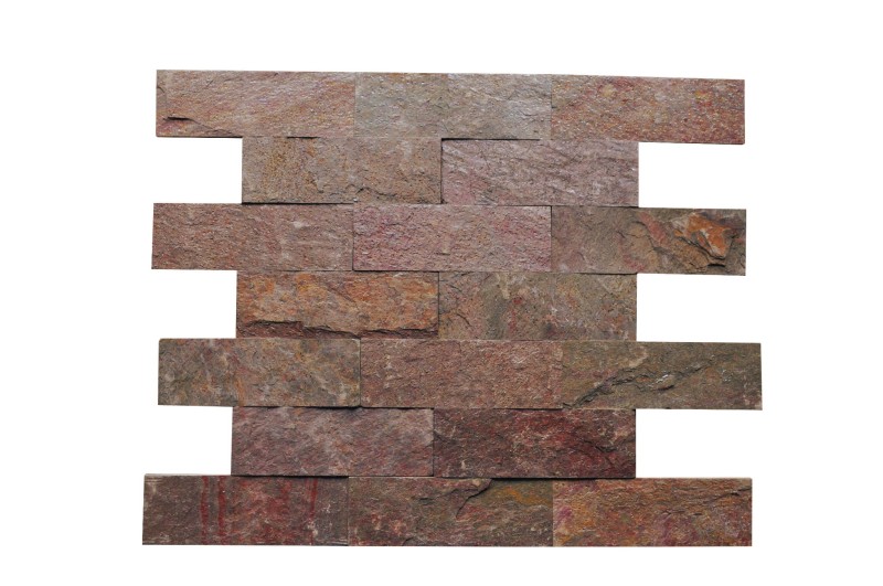 Kamień elewacyjny-dekoracyjny  kwarcytowy Copper Brick 10x30 171504