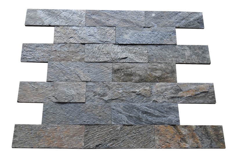 Kamień elewacyjny-dekoracyjny  kwarcytowy Deoli Green Brick 10x30 171516