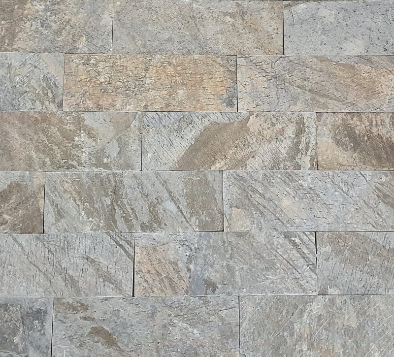 Kamień elewacyjny-dekoracyjny  kwarcytowy Deoli Green Brick 10x30 171517