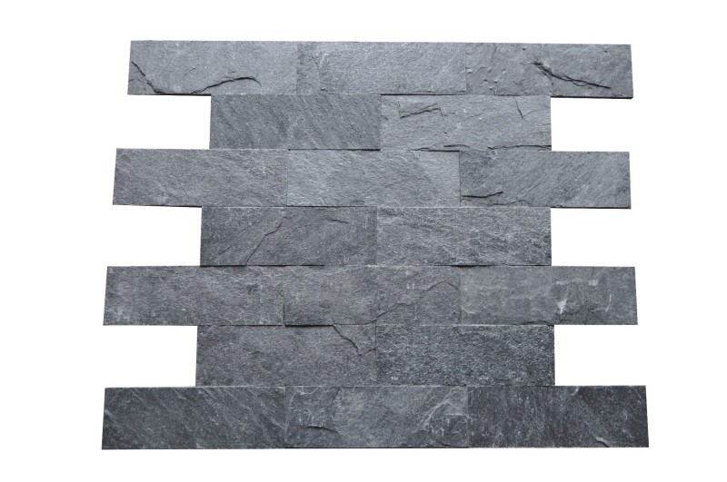 Kamień elewacyjny-dekoracyjny  kwarcytowy Silver Grey Brick 10x30 171521