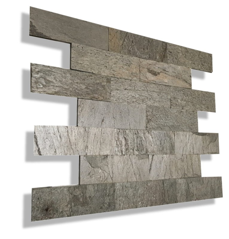 Kamień elewacyjny-dekoracyjny  kwarcytowy Silver Shine Brick 10x30 171527