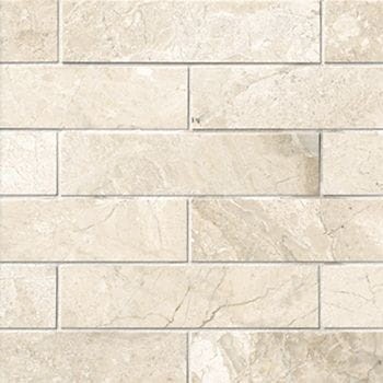 Płytka marmurowa cegiełka Coffee White Brick 10x30,5 Queen Beige 171682
