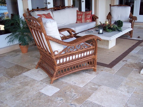 Trawertyn beżowy 3cm Blend mix antykowany 40,6x61x3 taras ogród basen 172258
