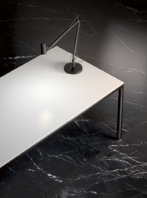Spiek kwarcowy Grande Marazzi Elegant Black Lux 320x160x0,6 cm 172369