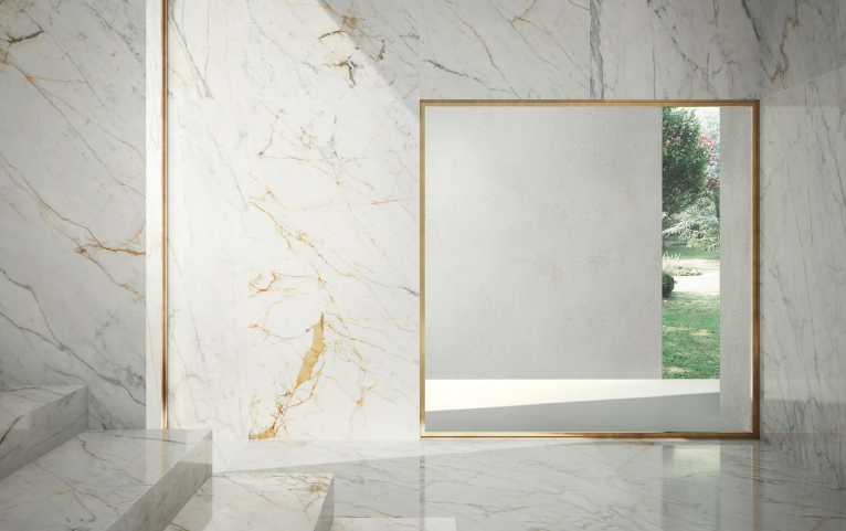 Spiek kwarcowy Grande Marazzi Golden White Matt 320x160x 0,6 cm 172388