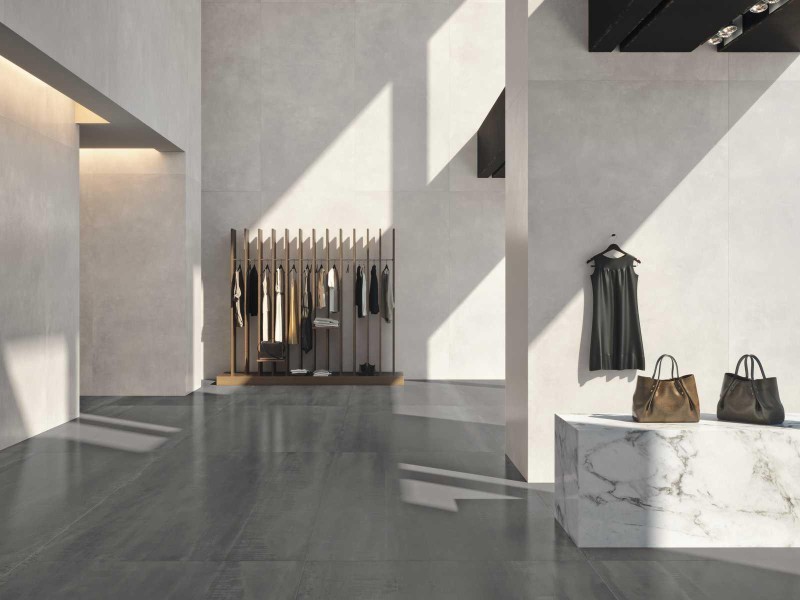 Spiek kwarcowy Grande Marazzi Concrete White Matt 162x324 12mm 172812