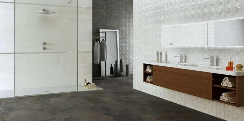 Keraben Leeds Concept Blanco 30x90 płytka beton dekor 173293