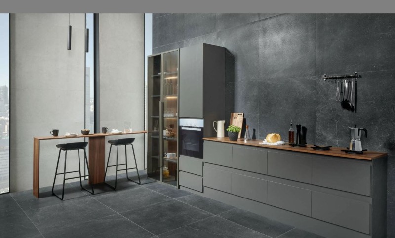 Keraben Bleuemix Black Soft 60x120 płytki gresowe betonowe kamien 173331