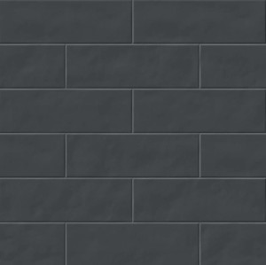 Plytki cegiełki Casalgrande Padana Brickworks Petunia Nera Satin 8,2x25
