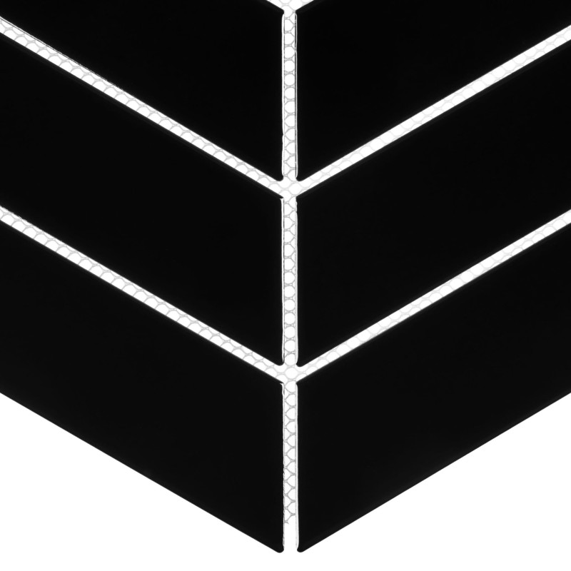 Dunin Royal Chevron Black 31,8x22,4x7 płytki jodełki ścienne 174002