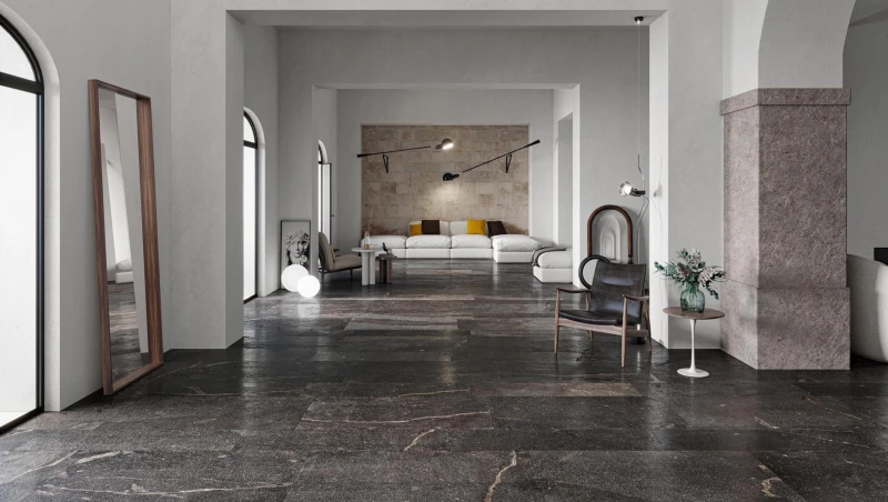 Ceramiche Piemme Ibla Nera Natura 60x60 płytki gresowe imitujące kamień 174234
