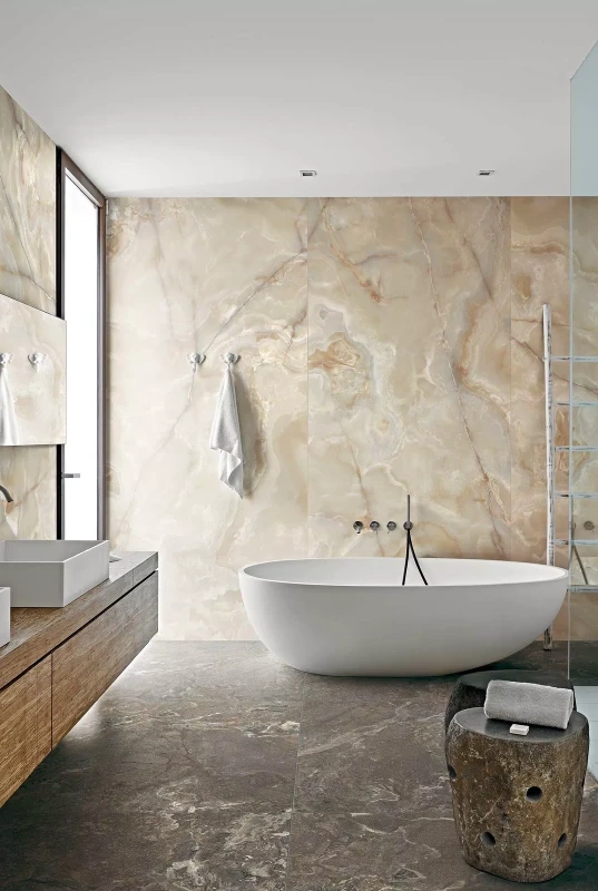 Onyx&More Golden Onyx Glossy 120x280x0,6 cm 174551