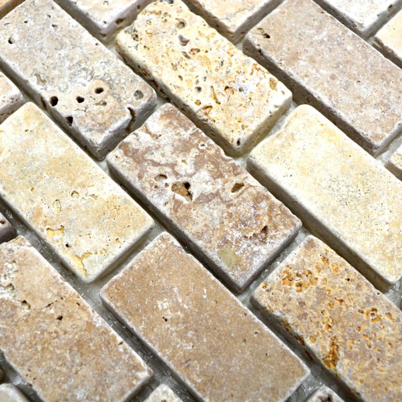 Mozaika prostokątna beżowa kamień marmur cegiełki Metropol MM 0191 30,5 x 30,5 102155