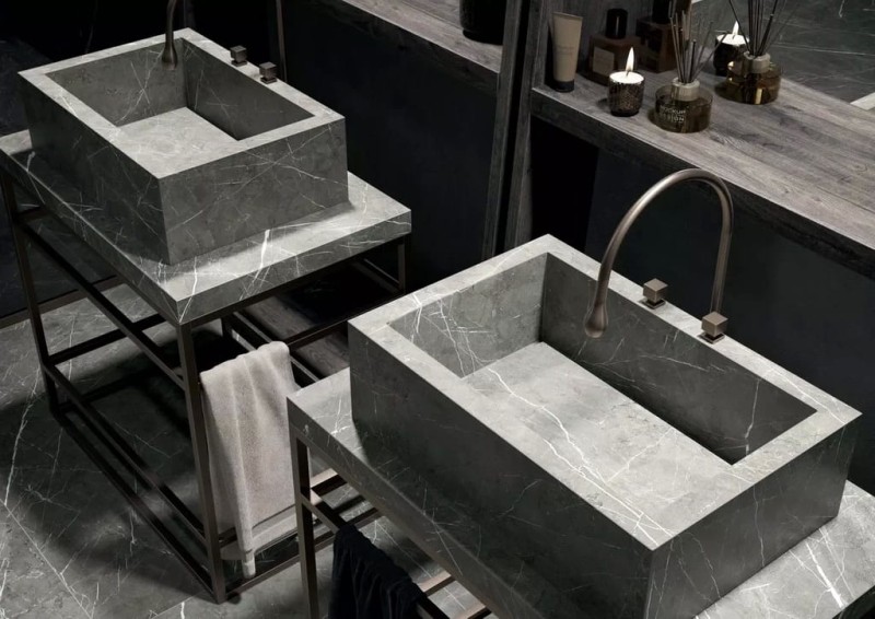 Marble Gray Matte STU 160x320x0,6 cm, z siatką, nierektyfikowana 178625