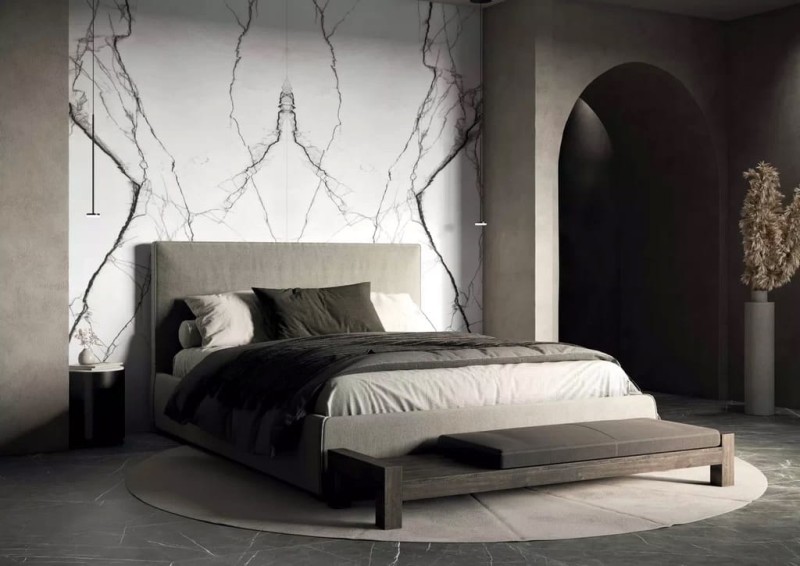 Marble Gray Glossy STU 160x320x1,2 cm, z siatką, nierektyfikowana 178632
