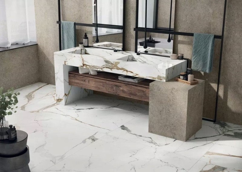 Marble Eternal Gold B Matte STU 160x320x1,2 cm, z siatką, nierektyfikowana 178660
