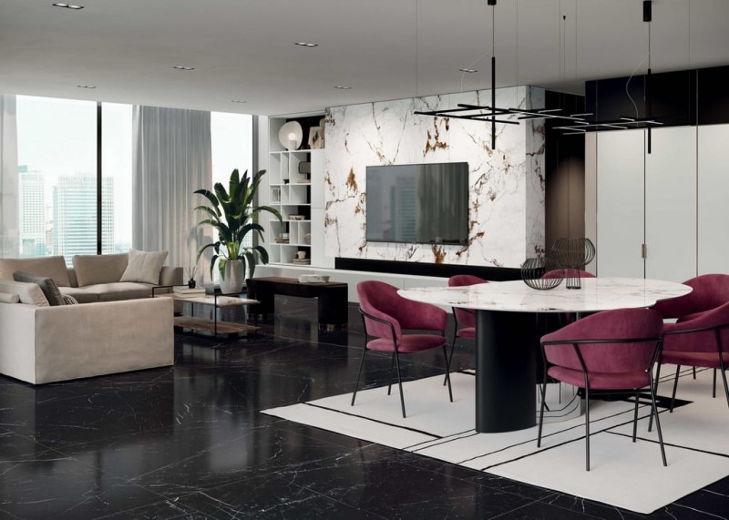 Marble Marquinia Soft STU 160x320x1,2 cm, z siatką, nierektyfikowana, Gatunek 2 178712
