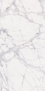 Marble White B Glossy STU 160x320x1,2 cm, z siatką, nierektyfikowana