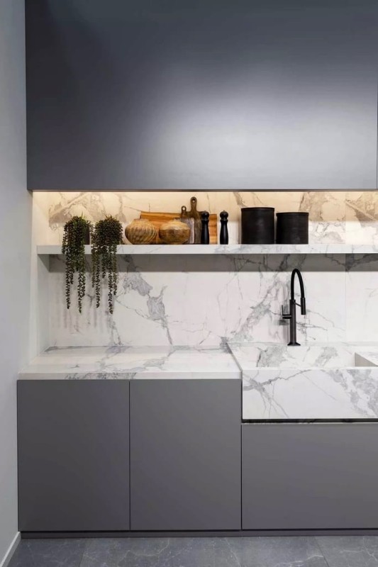 Marble White A Glossy STU 160x320x1,2 cm, z siatką, nierektyfikowana 178749