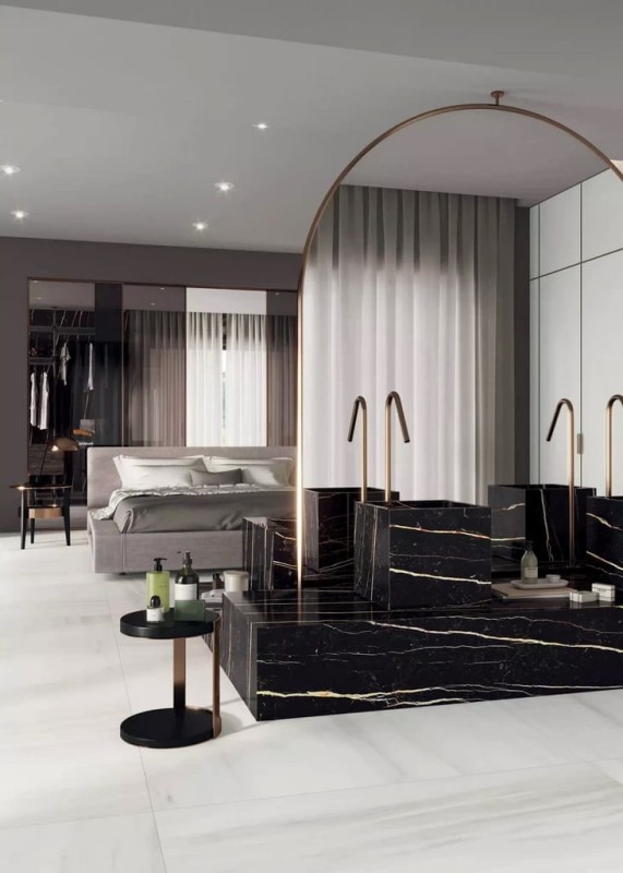 Marble Laurent Glossy STU 160x320x1,2 cm, z siatką, nierektyfikowana, Gatunek 2 178777