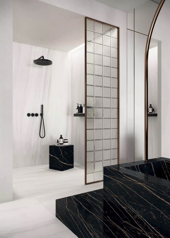 Marble Laurent Glossy STU 160x320x1,2 cm, z siatką, nierektyfikowana, Gatunek 2 178778
