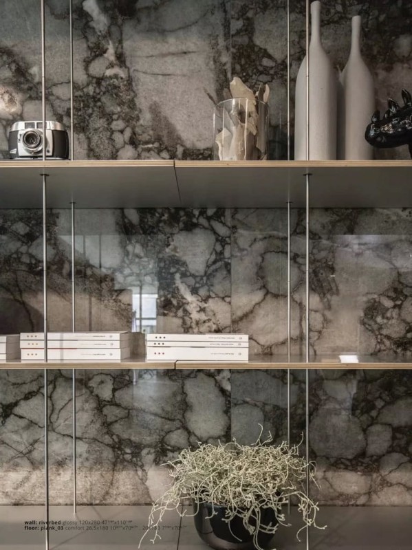 Marble Riverbed Glossy STU 160x320x1,2 cm, z siatką, nierektyfikowana-178830