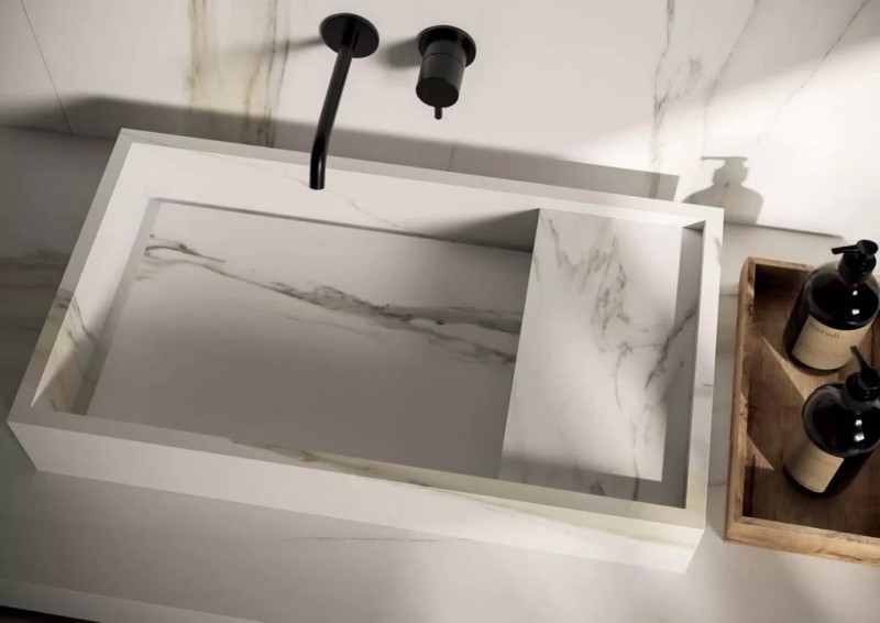 Marble Calacatta Gold A Matte STU 160x320x0,6 cm, z siatką, nierektyfikowana, Gatunek 1C 178854