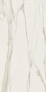 Marble Calacatta Gold A Glossy STU 160x320x1,2 cm, z siatką, nierektyfikowana