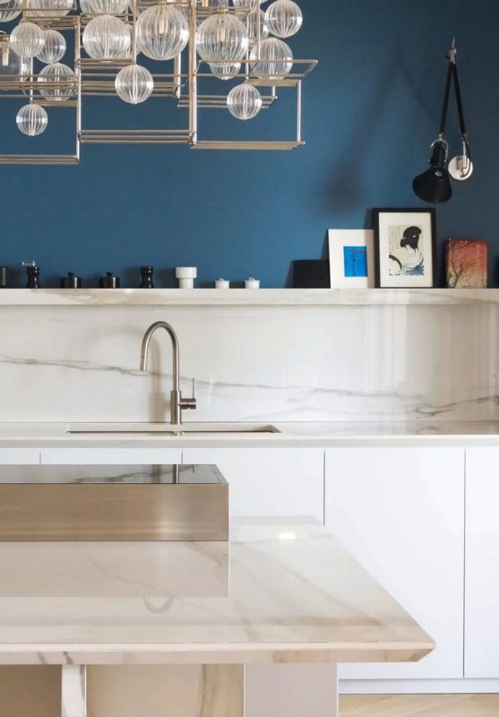 Marble Calacatta Gold A Glossy STU 160x320x1,2 cm, z siatką, nierektyfikowana 178874