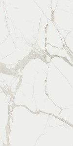 Marble Statuario B Glossy STU 160x320x1,2 cm, z siatką, nierektyfikowana
