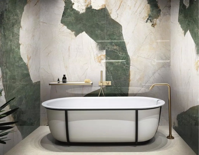 Marble Aqua Glossy 160x320x0,6 cm, F4, Gatunek 2 179091