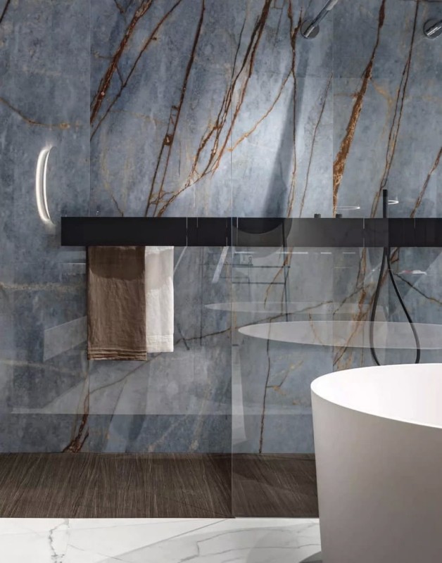 Marble Azure Glossy 160x320x0,6 cm 179375