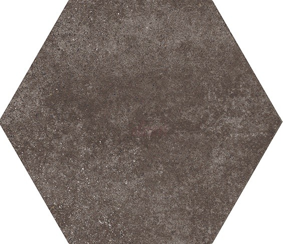 Płytki do łazienki podłogowe heksagonalne brąz Equipe Hexatile Cement Mud 17.5X20 12588