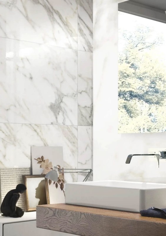 Marble One Greek White Glossy 60x120x0,9 cm 180517