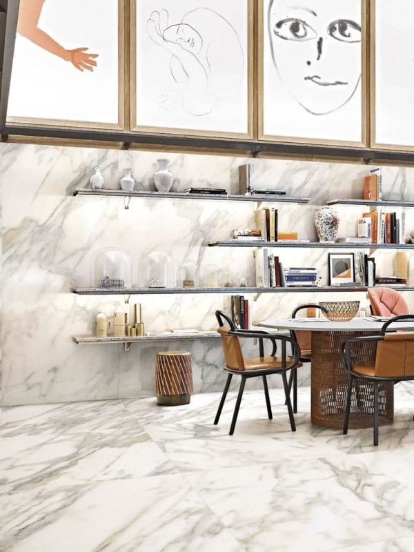 Marble One Greek White Glossy 60x120x0,9 cm 180524