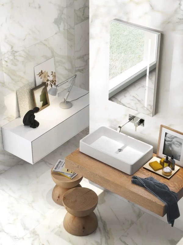 Marble One Greek White Matte 60x120x0,9 cm 180537