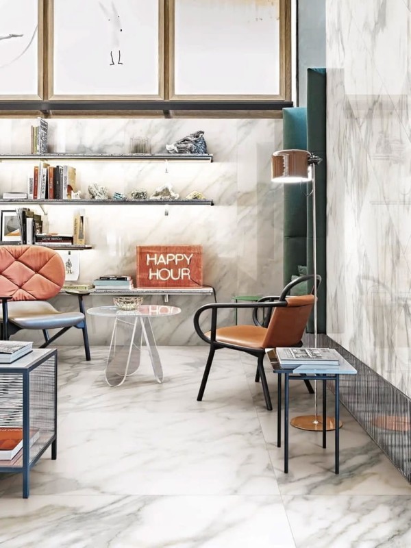 Marble One Greek White Matte 60x120x0,9 cm 180541