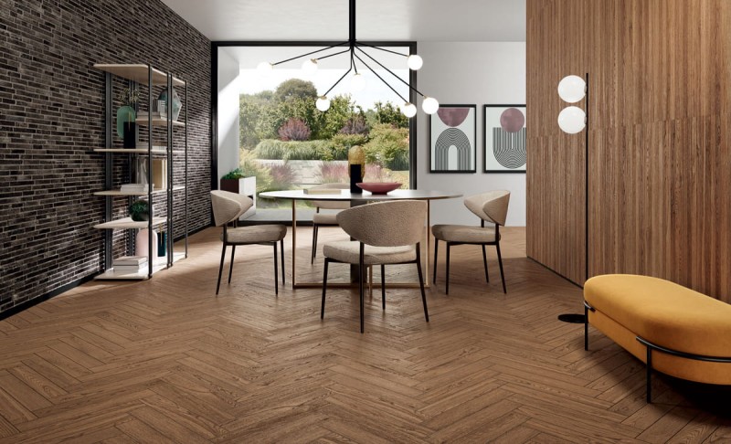 Novabell Nordic Wood Bacchette Walnut 60x120 płytki gresowe imitujące drewno 181104
