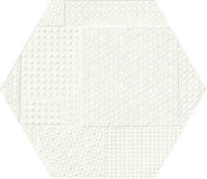Emil Ceramica Sixty Esagona Timbro Talco 21 x 18,2 cm płytka ceramiczna, heksagon EKN2