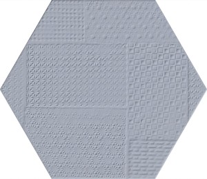 Emil Ceramica Sixty Esagona Timbro Cielo 21 x 18,2 cm płytka ceramiczna, heksagon EKN5