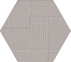 Emil Ceramica Sixty Esagona Timbro Cenere 21 x 18,2 cm płytka ceramiczna, heksagon EKN3
