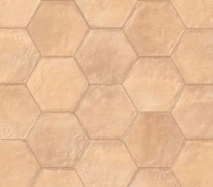 Emil Ceramica Forme Esagona Rosato Nat 21 x 18,2 cm płytka ceramiczna EMDM, różowy